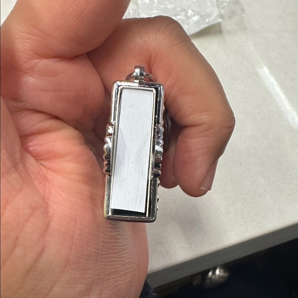 Silver Holy Bible Keychain with blue Gemstone 1 piece - Picture 8 of 14